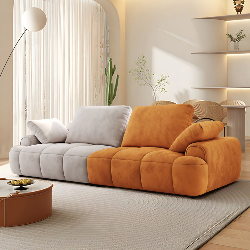 85.83 Suede Upholstered 3 Seater Sofa Latitude Run